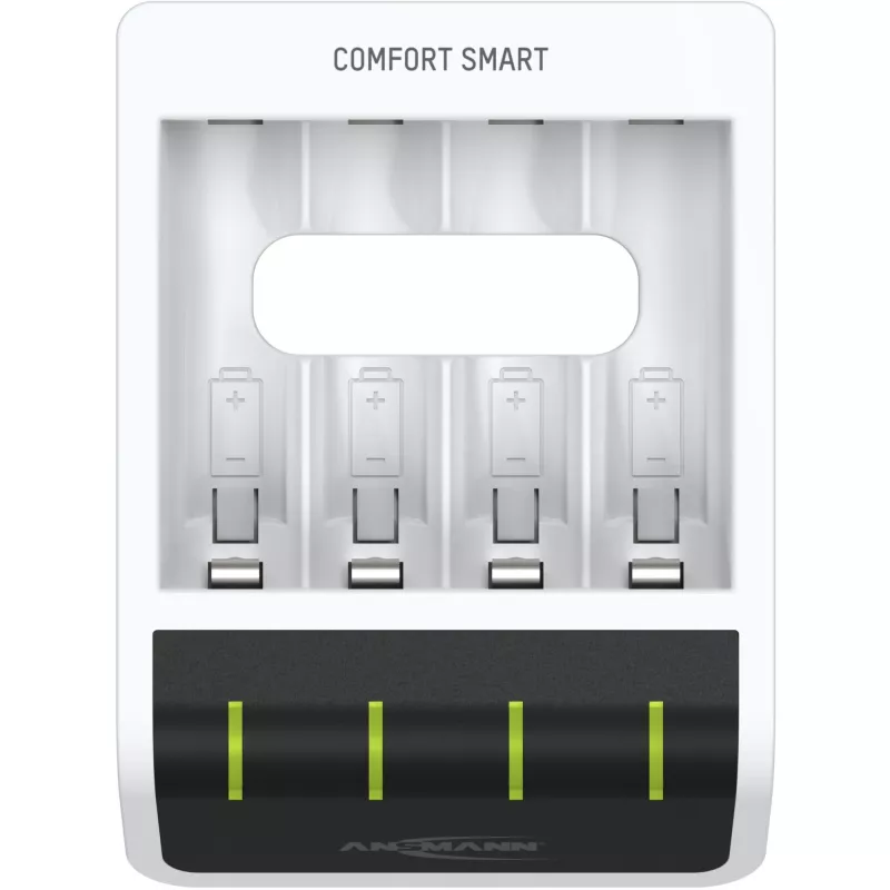 Baterijų įkroviklis Ansmann Comfort Smart buitiniams akumuliatoriams USB
