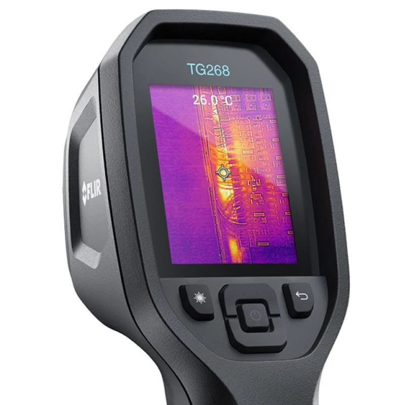 FLIR TG268 infraraudonųjų spindulių termometras -25 iki +400°C Juodas su integruotu LCD ekranu 320 x 240 pikselių