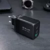 Sieninis pakrovėjas Tellur TLL151451 65W, 3 prievadai (2x USB-C, 1x USB-A)