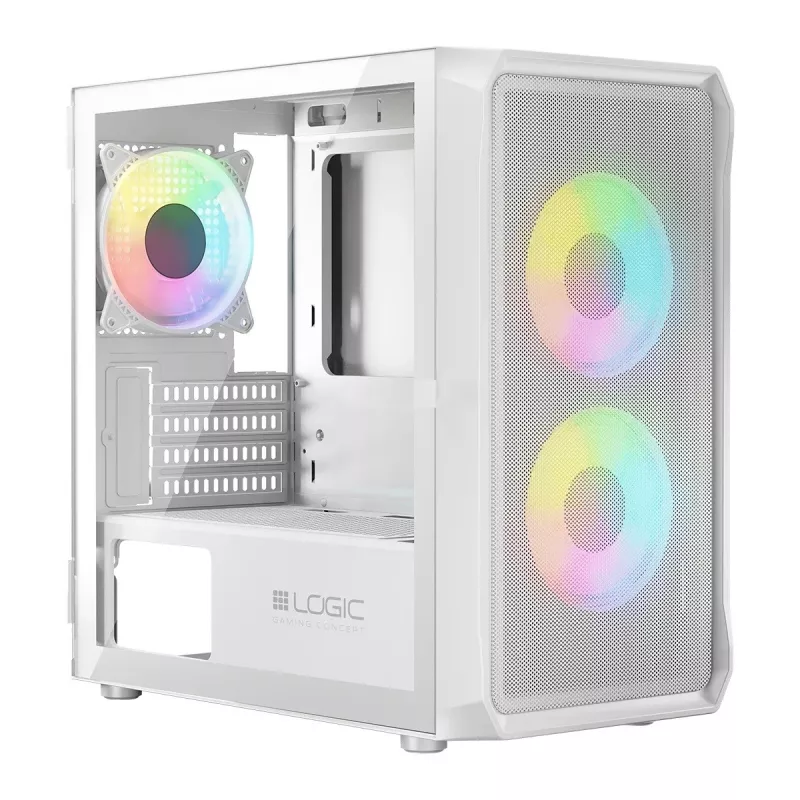 Logic PORTOS ARGB MINI USB 3.0 korpusas baltas