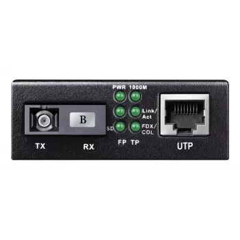 Tinklo medijos keitiklis Cudy MC100GSB-40B — 1x RJ-45 Gigabit, 1x SC vienmodis pluoštas, 1000 Mbit/s, 40 km, juodas