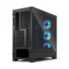 PC korpusas Fractal Design Pop 2 Air Juoda TG RGB Midi Tower — ATX/Micro‑ATX/Mini‑ITX, 3x120mm priekyje, 1x120mm gale, 2,5 colio+3,5 colio nišos