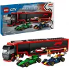 LEGO CITY 60445 F1 - Sunkvežimis su RB20 ir AMR24 F1 automobiliais