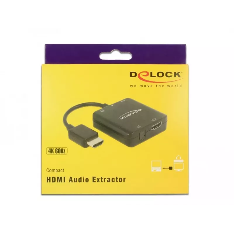 Vaizdo kabelio adapteris HDMI Type A DeLOCK 63276