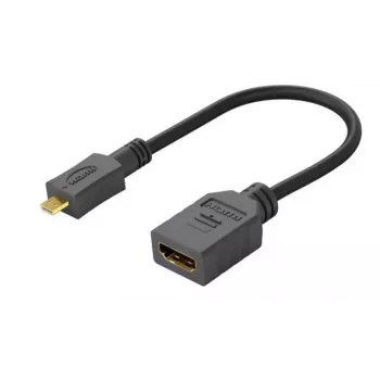 Microconnect HDM19F19MMC kabelio jungčių adapteris HDMI Type D (Micro) HDMI juoda