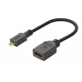 Microconnect HDM19F19MMC kabelio jungčių adapteris HDMI Type D (Micro) HDMI juoda