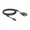 Vaizdo kabelio adapteris DeLOCK 83726 Mini DisplayPort į DVI 2 m juodas