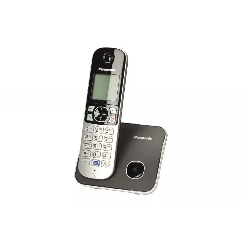 Panasonic KX-TG6811 DECT telefonas su skambintojo ID, juodos spalvos