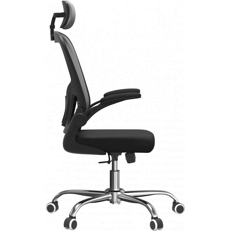 Biuro kėdė top e shop DORY SZARY — paminkštinta sėdynė, tinklinė atlošas, 650×620 mm, aukštis iki 122 cm