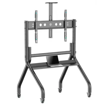 Mobilus grindų stovas televizoriui ONKRON TS2080-B, skirtas 60–120 colių televizoriams, juodas