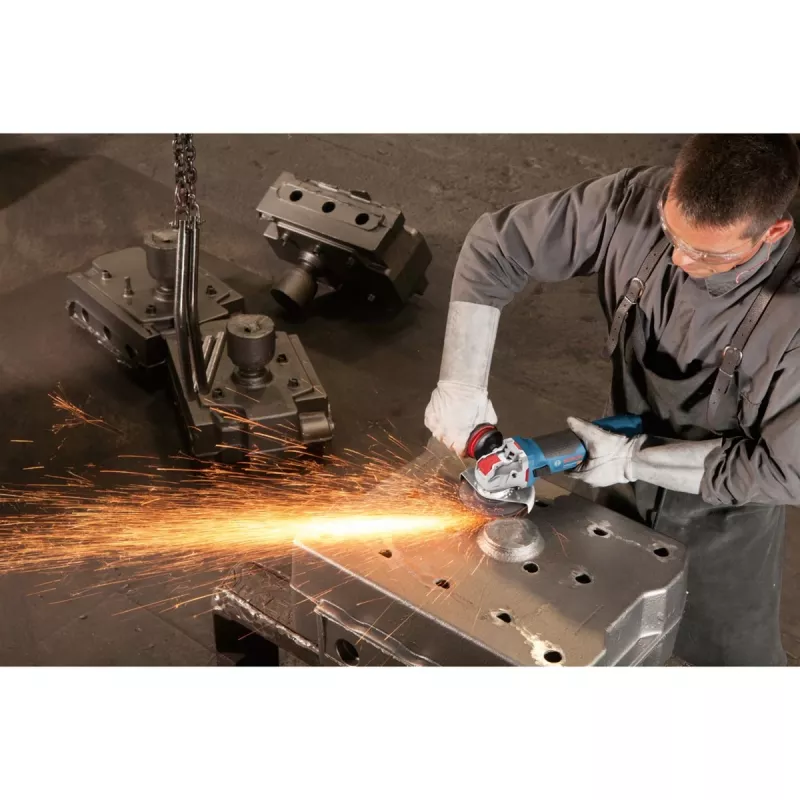“Bosch GWX 18V-10 SC” kampinis šlifuoklis 12.5 cm 9000 aps./min. 2 kg
