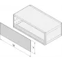 SCHROFF U-FRONTPL.EMC 3U 84HP - stovo priedas (24572606)