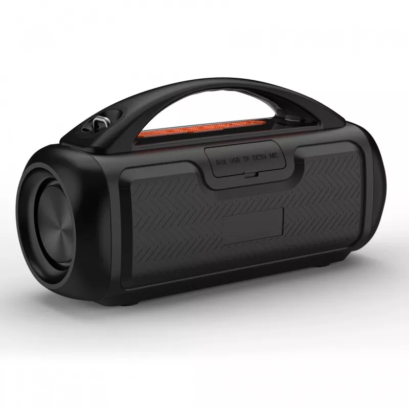Nešiojamas garsiakalbis MEDIA-TECH MT3184 — Bluetooth 5.3, 60W RMS, IPX5, Li-Ion baterija 16h, USB-C įkrovimas, MicroSD, TWS, mikrofonas, nuotolinio valdymo pultelis