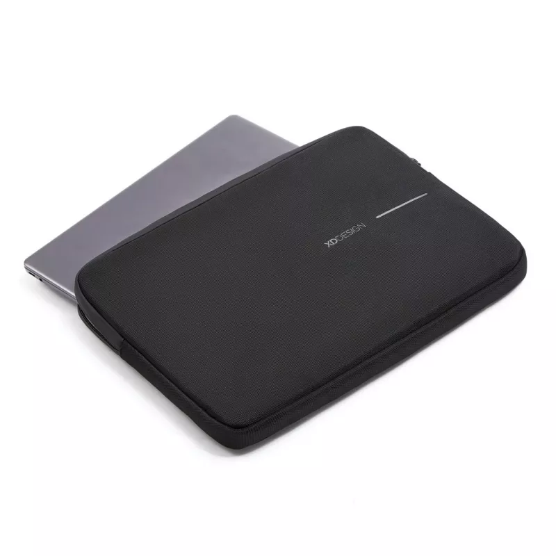 Apsauginė nešiojamojo kompiuterio rankovė XDDESIGN P706.201 — 14 colių (35,6 cm), juoda, su užtrauktuku