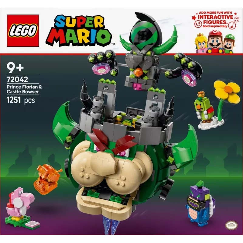 Konstruktorius LEGO Super Mario Princas Florianas ir Bowserio pilis rinkinys 72042