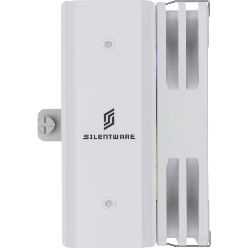 CPU aušintuvas Silentware Bora RGB White su 120mm PWM ARGB ventiliatoriumi, 215W TDP, suderinamas su AM5 ir LGA1851