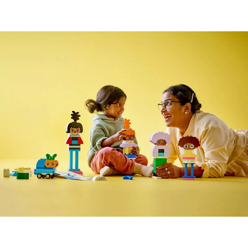 Konstrukcinis žaislas LEGO DUPLO 10423 statomų žmonių rinkinys, 71 detalė, amžius 3+, figūrų aukštis 260 mm
