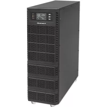 Qoltec 52284 UPS nepertraukiamo maitinimo šaltinis | 10 kVA | 10000 W | Galios koeficientas 1.0 | LCD | EPO | USB | On-line
