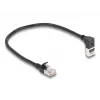 DeLOCK tinklo kabelis RJ45 Cat.6A 0,25 m juodas