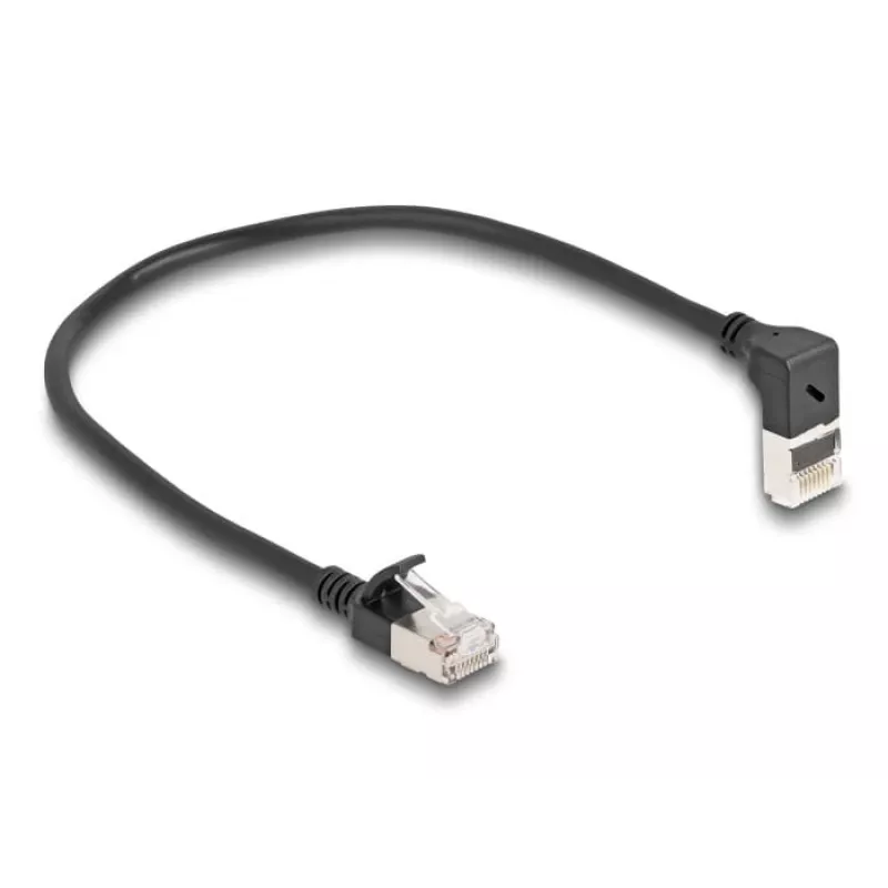 DeLOCK tinklo kabelis RJ45 Cat.6A 0,25 m juodas