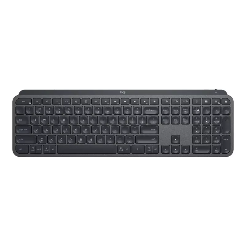 Logitech MX Keys combo for Business Gen 2 Klaviatūra Pelė komplekte Biuro RF belaidis + Bluetooth AZERTY Prancūzų Grafitas