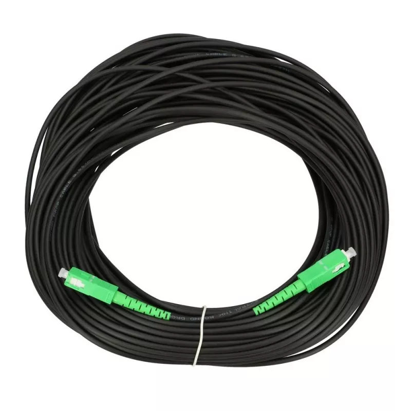 Extralink SC/APC-SC/APC Patch Cord, apvalus, kabinamas, vienmodis, simpleksinis, G.657A2, 15 m