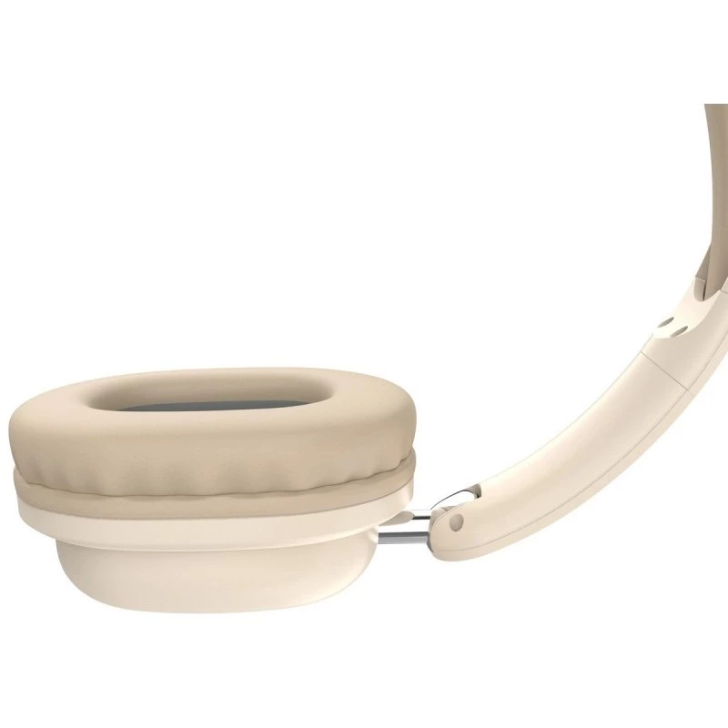 Belaidės ant ausų dedamos ausinės DEFENDER EEMOTION B640 BEIGE — binaurinės, uždara akustinė sistema, USB-C, AUX, 20–20000 Hz, 105 dB