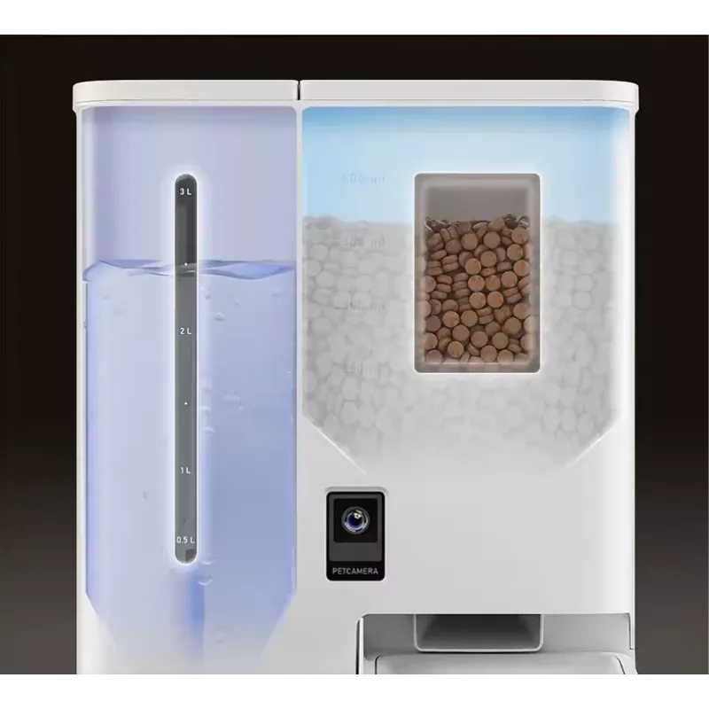 Automatinė gyvūnų šėrykla Sponge SPONGE Pet Feeder Smart DUAL — dviejų dubenėlių išmanioji šėrykla gyvūnams