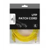 Tinklo kabelis GEMBIRD PP6U-5M/Y — Cat6 U/UTP, RJ-45 į RJ-45, 5 m, geltonas