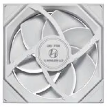Korpuso ventiliatorius Lian Li UNI FAN TL LCD Wireless ARGB PWM 140mm White, modelis 14RTLLCD1W1W