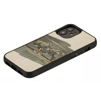 Man and Wood telefono dėklas, skirtas iPhone 12 mini — balto jaučio dizainas