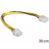 DeLOCK - maitinimo ilginimo laidas - vidinis maitinimo šaltinis, 8 kontaktų (kištukas) - vidinis maitinimo šaltinis, 8 kontaktų (lizdas) - 30 cm (83342)