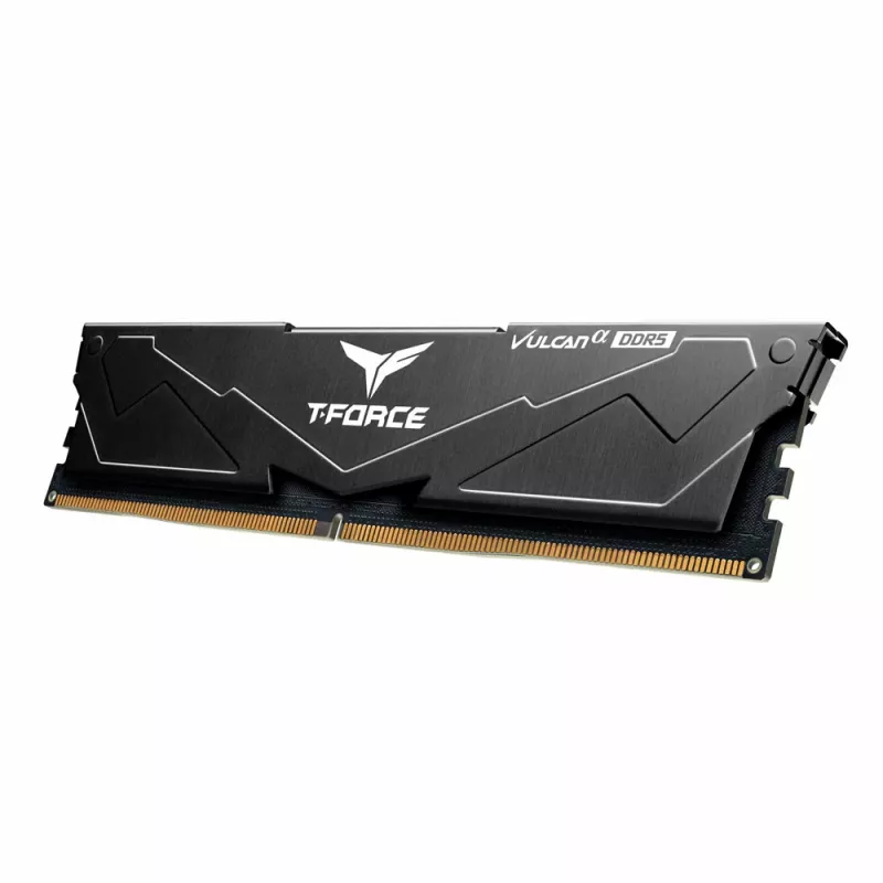 Team Group VULCAN FLABD516G6000HC3001, 16 GB, 1 x 16 GB, DDR5, 6000 MHz, 288-pin DIMM, juoda