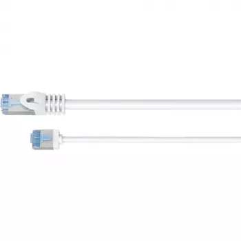 Goobay Ultra-Flexible CAT 6A komutacinis kabelis plonas U/UTP Balta - extra-short plug (74301)