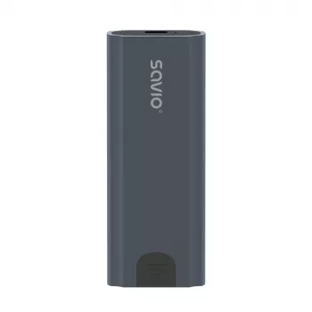 M.2 SSD korpusas SAVIO AK-67 pilkas, USB 10 Gbit/s, vieno M.2 disko palaikymas