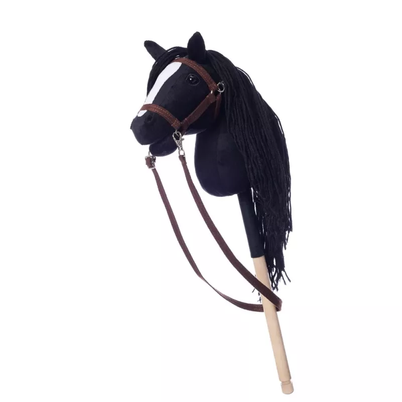 Lazdelinis arkliukas HOPPIHORSE Hobby Horse A4 juodas