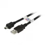 Efb K5251SW.1,8 USB kabelis, juodas