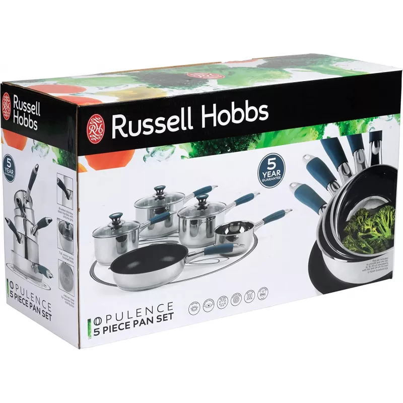Indų rinkinys Russell Hobbs RH01179EU, 5 vnt., mėlynas