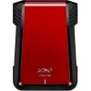 ADATA EX500 HDD/SSD korpusas juoda, raudona 2,5 colio