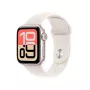 Apple Watch SE (3 kartos) SE 3 GPS + Cellular 40mm Starlight aliuminio korpusas su Starlight sportine juostele - S/M