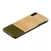 man and wood išmaniojo telefono dėklas iPhone XS Max — bambukų miško medinis galinis skydelis, apsauginis apvalkalas