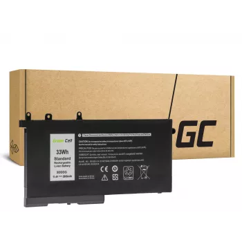 Baterija Green Cell, skirta DELL Latitude 5280 5290 5480 5490 5495 5580 5590, 11,4 V, 2900 mAh, Li-Ion