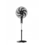 Ant grindų pastatomas ventiliatorius su mentėmis Midea FS40-23MT — 3 greičiai, laikmatis 2 val., 50 W, 220–240 V, baltas, 1300 mm aukštis