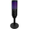 LORGAR SMP40, RGB mikrofonas su išoriniu nutildymo mygtuku ir metaliniu stovu, juodas