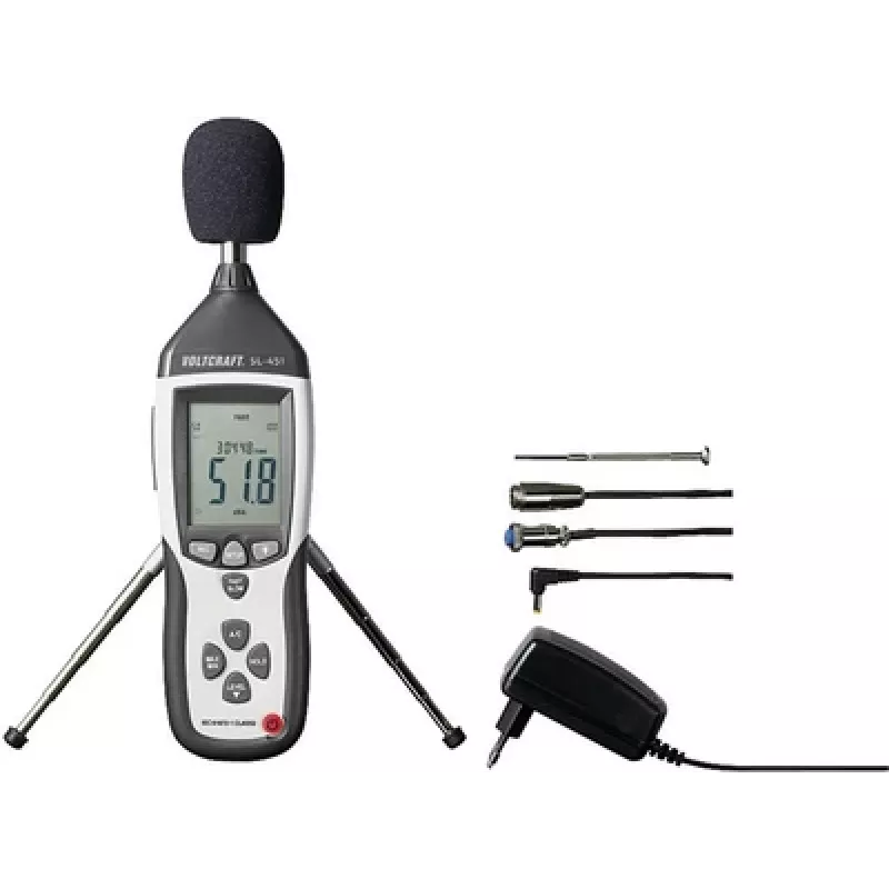 Voltcraft SL-451 garso lygio matuoklis, triukšmo matuoklis 31,5 Hz - 8 kHz (SL-451)