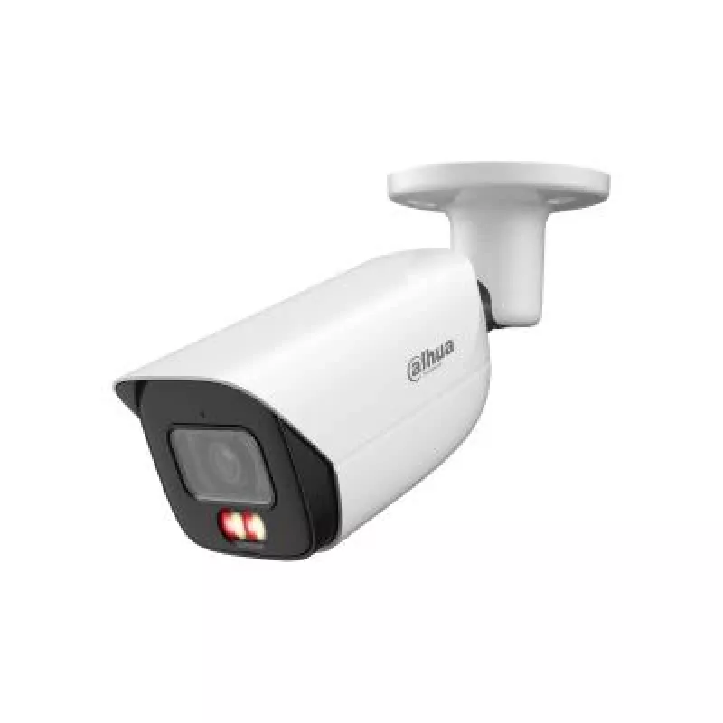 Bullet IP kamera DAHUA IPC-HFW3649E-AS-IL — 6 MP CMOS, 3288×1850, PoE, DC, lubinis/sieninis montavimas, balta