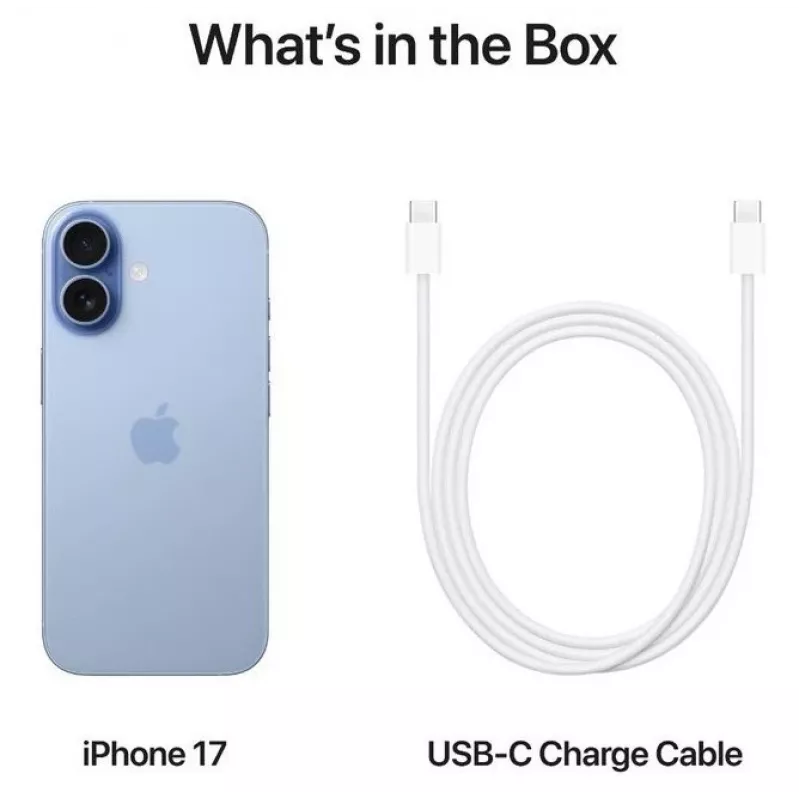 Išmanusis telefonas Apple iPhone 17 6,1 colio 256 GB rūko mėlynos spalvos