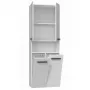 Vonios spintelė top e shop NEL 2K DK BPOŁ — laisvai pastatoma, 3 lentynos, 600×300×1740 mm, balta