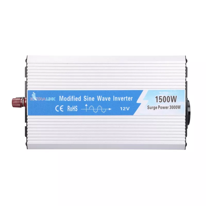 Extralink ĮTAMPOS KEITIKLIS 12V - 230V, 1500W, MODIFIKUOTA SINUSINĖ BANGA OPIM-1500W