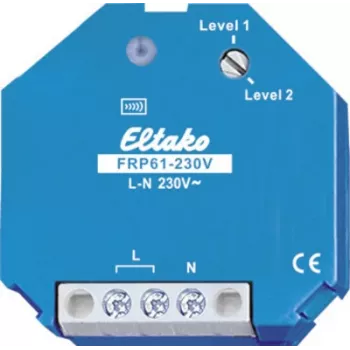 Sieninis belaidis jungiklis Eltako FRP61-230V mėlynas 230 V, 45 mm